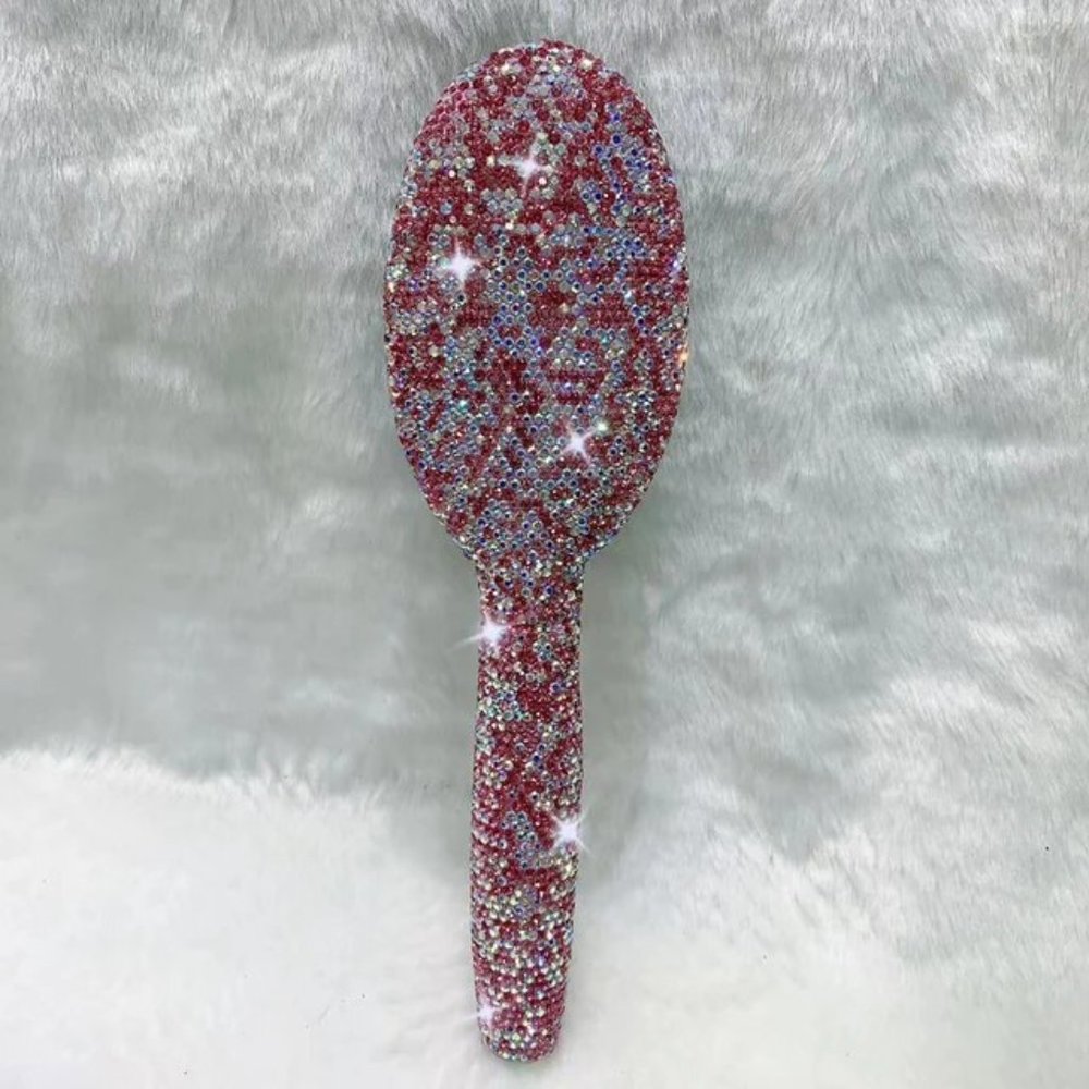 NWT Sparkling Bling Swarovski Rhinestone Crystal Hair Brush + FREE Gift! - Picture 14 of 15